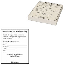 Drucken benutzerdefinierbarer Artwork-Authentifizi