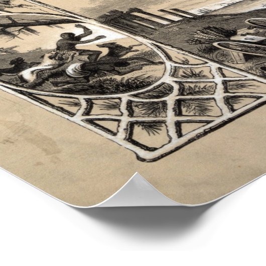 Drucken des Emanzipationsdokuments Poster (Ecke)