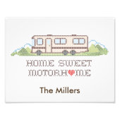 Drucken des Motor-Zuhause-Fotos Fotodruck (Vorne)