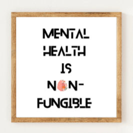 Drucken des Poster für psychische Gesundheit