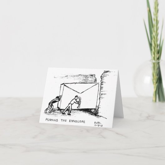 Drücken des Umschlags — Note Card Karte (Vorderseite)