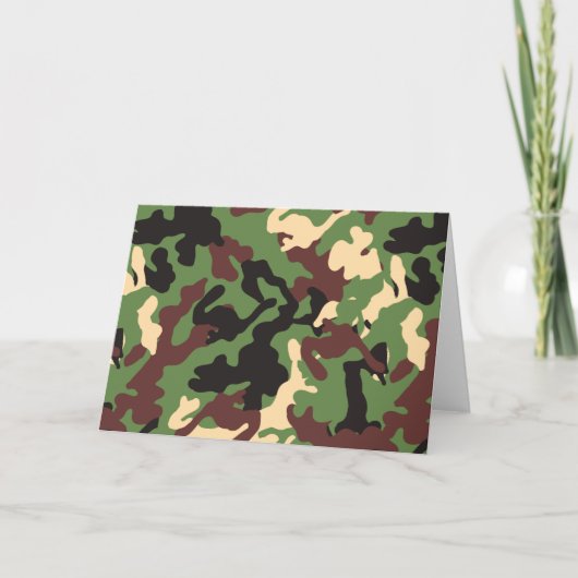 Drucken eigener TEXT-Camouflage hinzufügen Karte (Vorderseite)