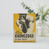 Drucken fördern postkarte (Stehend Vorderseite)