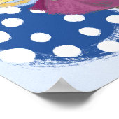 Drucken für Mädchenzimmer. Schneeball Poster (Ecke)