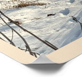 Drucken im Schneeplakat Poster (Ecke)
