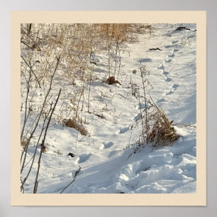 Drucken im Schneeplakat Poster