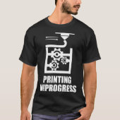 Drucken in 3D-3D-Modellierung - 3D-Druckprot T-Shirt (Vorderseite)