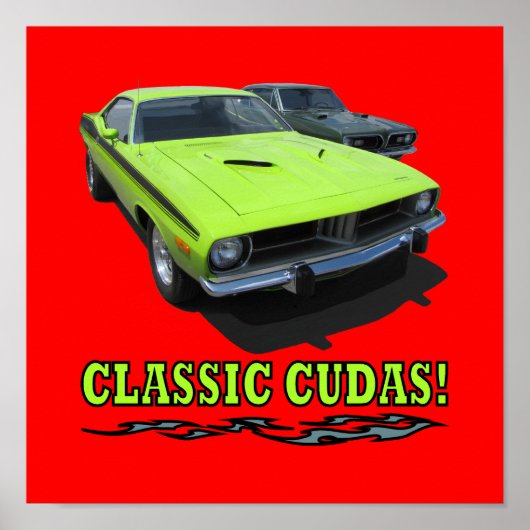 Drucken mit "CLASSIC CUDAS"-Design Poster (Vorne)