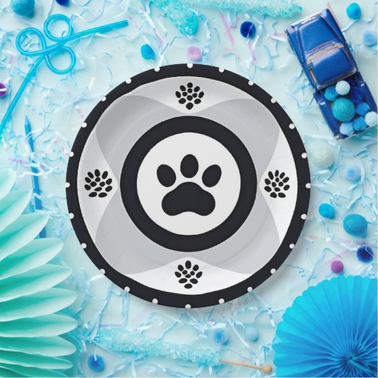 Drucken mit dekorativen Elementen Pappteller (Party)