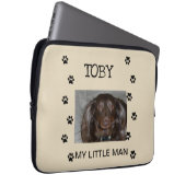 Drucken mit Foto und Name des Begleiters Laptopschutzhülle (Vorne Rechts)