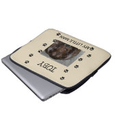 Drucken mit Foto und Name des Begleiters Laptopschutzhülle (Vorne Knopf)