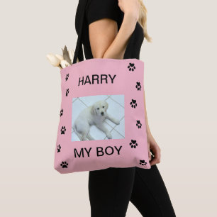 Drucken mit Foto und Name des Begleiters Tasche