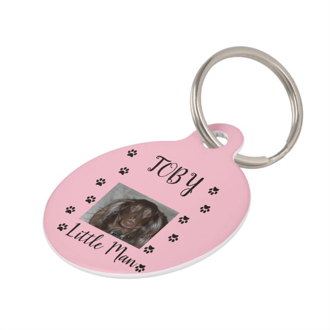 Drucken mit Foto und Name des Haustiers Haustiermarke (Seite)