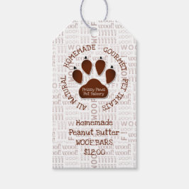 Drucken mit Geschäftsnachricht und Name einfügen Geschenkanhänger