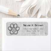 Drucken mit Herz-Rücksendeadressen-Aufklebern in G (Insitu)