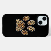 Drucken mit schwarzem Leopard-Sparkon Case-Mate iPhone Hülle (Rückseite (Horizontal))
