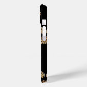 Drucken mit schwarzem Leopard-Sparkon Case-Mate iPhone Hülle (Rückseite / Links)