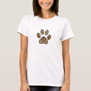 Drucken mit schwarzem Leopard-Sparkon T-Shirt