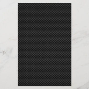 Drucken mit schwarzer Carbon-Faser Briefpapier