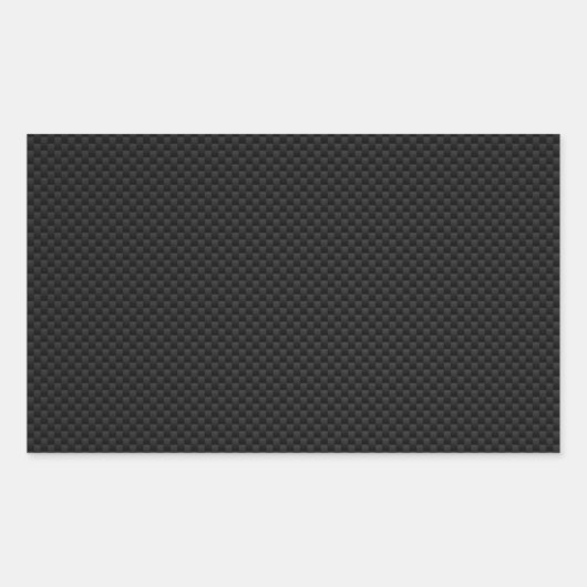 Drucken mit schwarzer Carbon-Faser Rechteckiger Aufkleber (Vorderseite)