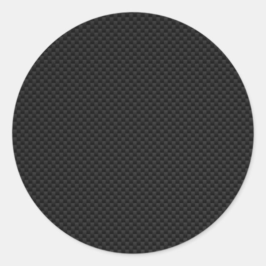 Drucken mit schwarzer Carbon-Faser Runder Aufkleber (Vorderseite)