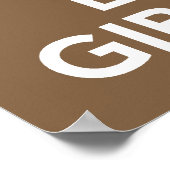 Drucken oder Poster von Liebe und Ruhe behalten Gi (Ecke)