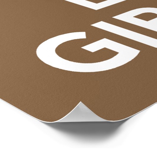 Drucken oder Poster von Liebe und Ruhe behalten Gi (Ecke)