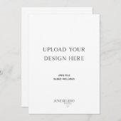 DRUCKEN ORDER_12x18" Single-Seitenkarte Menükarte (Vorne/Hinten)