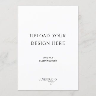 DRUCKEN ORDER_12x18" Single-Seitenkarte Menükarte