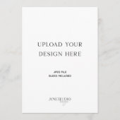 DRUCKEN ORDER_12x18" Single-Seitenkarte Menükarte (Vorderseite)