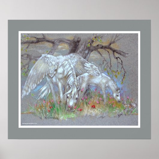 DRUCKEN - Pegasus Mother & Foal Poster (Vorne)