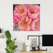 DRUCKEN | Peonies I (30"x30") Poster (Heimbüro)