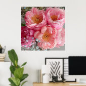 DRUCKEN | Peonies II (30"x30") Poster (Heimbüro)