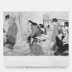 Drucken Quadratischer Aufkleber