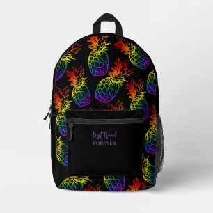 Drucken Schneiden Nähen Rucksack Regenbogen Ananas