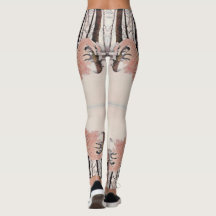 drucken Sie auf allen PINK SNOW QUEEN LEGGINGS