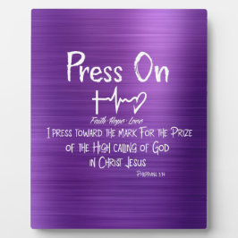 Drücken Sie auf das Zitat der Christlichen Bibel-V Fotoplatte