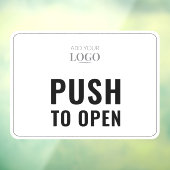 Drücken Sie auf Öffnen | Moderne Firmenlogos Fensteraufkleber (Blatt 3)