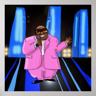 Drucken Sie "C-Lo Pink" - von Kev Moore Poster