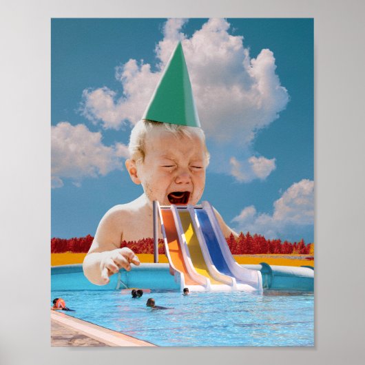 Drucken Sie "Cry If I Woll To". Poster (Vorne)