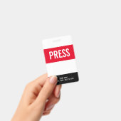 Drücken Sie das Abzeichen All Access Pass Red Whit Ausweis (Handheld)