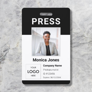 Drücken Sie das Logo-Foto QR-Code Professionelles Ausweis
