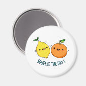 Drücken Sie den Tag positive Früchte Pun Magnet (Vorderseite/Rückseite)