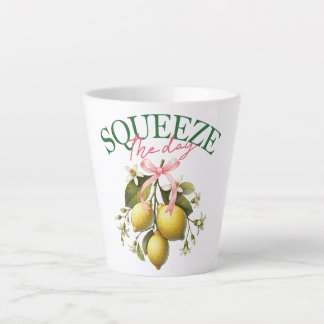 Drücken Sie den Tag Vintag Lemon Botanical Milchtasse