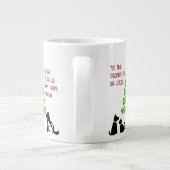 Drucken Sie den Xmas-Baum, das ist die Jahreszeit Jumbo-Tasse (Rückseite)