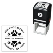 Drucken Sie die Briefmarke "Runde Rücksendeadresse Permastempel (Beispiel)