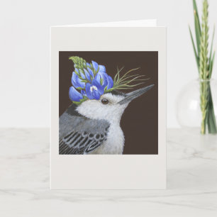 Drucken Sie die Nuthatkarte. Karte