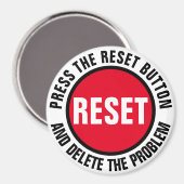 Drücken Sie die Reset-Taste. Magnet (Vorderseite/Rückseite)