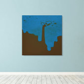 Drucken Sie die robuste Leinwand. Leinwanddruck (Insitu (Holzboden))