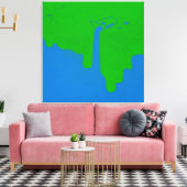 Drucken Sie die robuste Leinwand. Leinwanddruck (Insitu (Wohnzimmer))